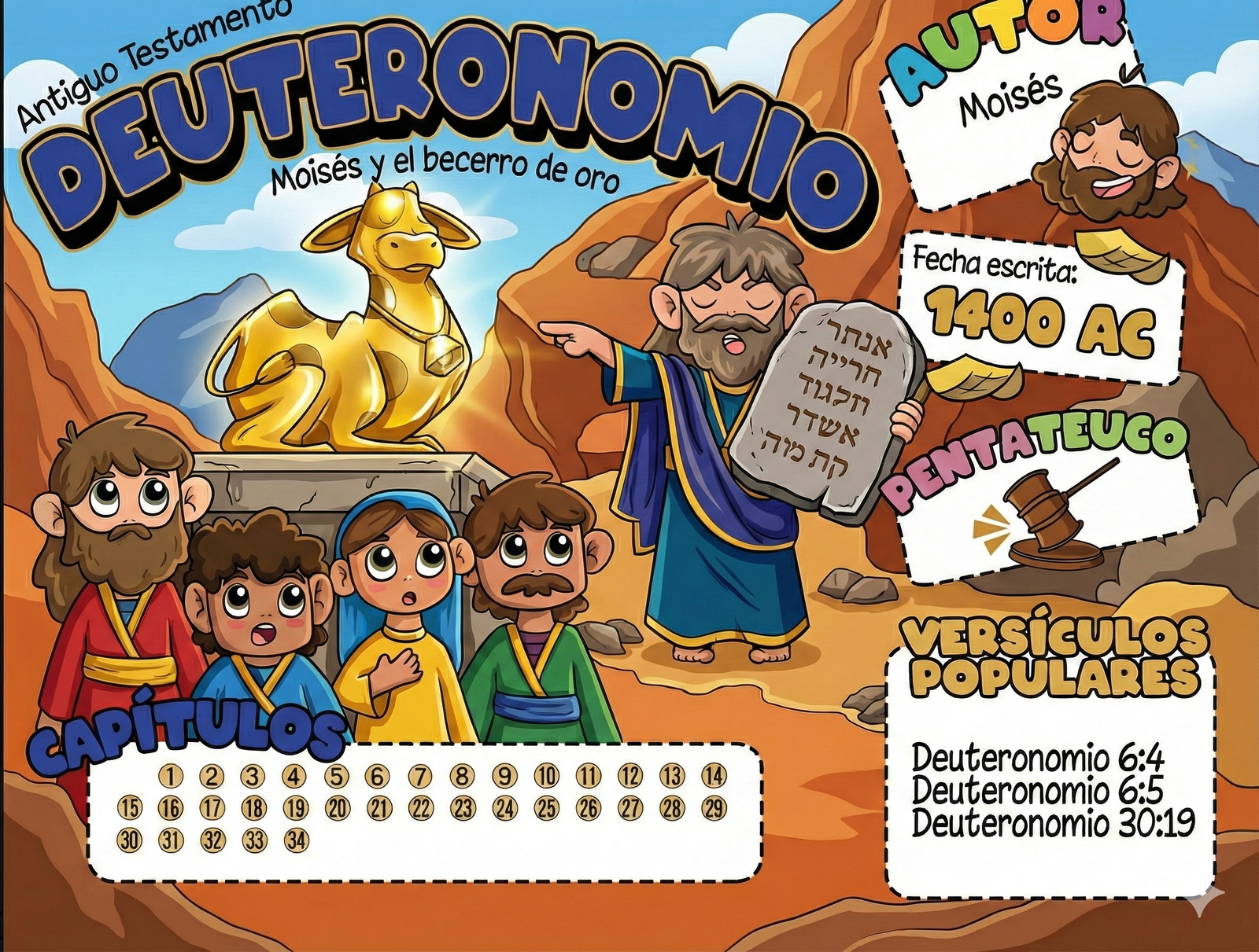 Deuteronomio Cuadernillo para Dibujar